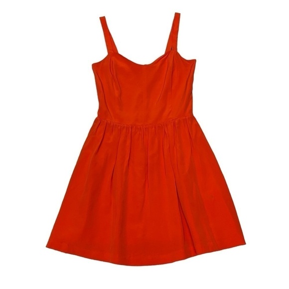 Joie Latelle Silk Mini Dress. Revolve. Sweetheart Sleeveless Mayan Red Sz S #927 - Picture 3 of 9